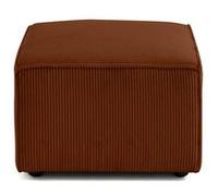 Arty - pouf d'appoint - en velours côtelé - Terracotta Terracotta G