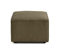 Arty - pouf d'appoint - en velours côtelé - Vert Vert G