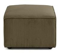 Arty - pouf d'appoint - en velours côtelé - Vert Vert G