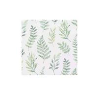 Artyfetes Factory - 20 SERVIETTES PAPIER FEUILLAGE 2 PLIS 33CM VERT