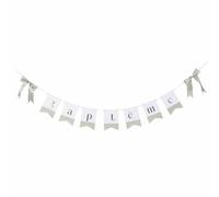 Artyfetes Factory - Guirlande 7 FANIONS Carton BAPTÊME N UDS 2.6M Vert