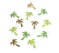 Artyfêtes Générique - 12 Palmiers Bois Verts ET Or 3 X 4 CM