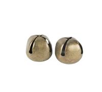 Artyfêtes Générique - 2 MARQUE-PLACES MÉTAL GRELOTS 4.8CM BRONZE