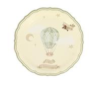 6 assiettes carton anniversaire montgolfière 23cm - générique 96700 Gris