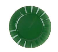 Artyfêtes Générique - 6 ASSIETTES RÉUTILISABLES BORD OR 26CM VERT ANGLAIS