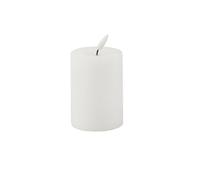 Artyfêtes Générique - Bougie LED CYLINDRIQUE Cire Brillant 10X7CM Blanc