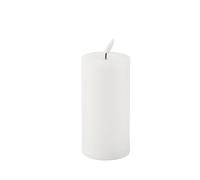 Artyfêtes Générique - Bougie LED CYLINDRIQUE Cire Brillant 15X7CM Blanc