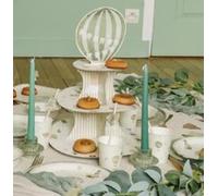 Artyfêtes Générique - PRÉSENTOIR 3 ÉTAGES Carton MONTGOLFIÈRE 44CM CRÈME