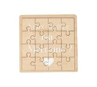 Artyfêtes Générique - PUZZLE MESSAGE DEMANDE MARRAINE 15CM NATURE