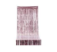 ARTYFETES Rideau Scintillant à Franges Rose Gold 2,44 m x 92 cm - Rose - Taille Unique
