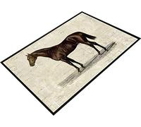 ARTYLICIOUS Tapis de porte antidérapant style vintage imprimé cheval 60 x 40 cm