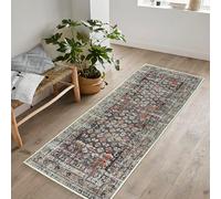 artyrugs Tapis Lavable en Machine, 60x110cm, 75% Coton Recyclé, Poils Courts, Dos Antidérapant, Ne Perd Pas Ses Fibres, Tapis pour Chambre, Cuisine, Couloir, Bureau, Couloir, Charbon & Multicolore