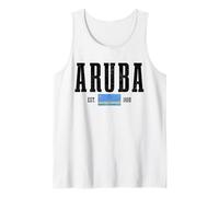 Aruba Est 1499 Drapeau Vintage Aruba Débardeur