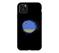 Aruba Flag Bombe de Peinture en Spray Motif Drapeau d'Aruba Coque pour iPhone 11 Pro Max