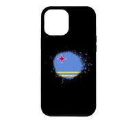 Aruba Flag Bombe de Peinture en Spray Motif Drapeau d'Aruba Coque pour iPhone 12 Pro Max