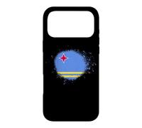 Aruba Flag Bombe de Peinture en Spray Motif Drapeau d'Aruba Coque pour iPhone 17 Pro Max
