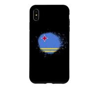 Aruba Flag Bombe de Peinture en Spray Motif Drapeau d'Aruba Coque pour iPhone XS Max
