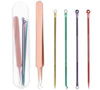 Aruicheng Lot de 5 tire-comédons - En acier inoxydable - Pour tous les types de peau