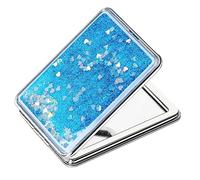 Aruicheng Petit miroir compact 1X/2X, miroir de maquillage de poche pour femme, miroir de poche pliable portable pour poche, sac à main ou portefeuille