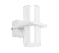 Arum Applique extérieur double faisceau Andréa Blanc IP65 2x5W 4000K
