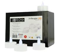 Arum Bougie LED (Lot de 24 Bougies Chauffe Plat Blanc Froid)