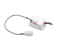 ARUM® Détecteur de Mouvement Encastrable Plafond Infrarouge Extérieur Blanc pour Éclairage - Distance Détection 3 à 6 m en Champ Libre - Angle 360° - IP65