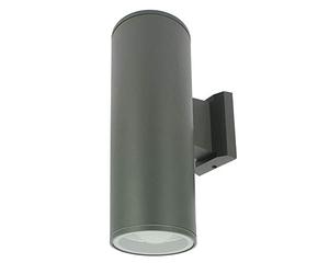 Arum LIGHTING - Applique Murale Extérieure ALMERIA, Double Faisceau Haut et Bas, Culot 2xE27, Étanche IP65, Fonte d'Aluminium Gris Anthracite, Hauteur 30,5 cm, Luminaire Façade (Sans Ampoule)