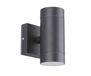 Arum LIGHTING - Applique Murale Extérieure VENICE en Fonte d'Aluminium Noir, Double Faisceau Haut et Bas, Culot 2xGU10, Étanche IP54, Design Moderne pour Façade (Sans Ampoules)
