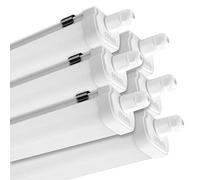 Arum LIGHTING - Lot de 6 Réglettes LED Étanches PANAMA, 120 cm, 40W (4500 Lm), Blanc Neutre 4000K, Étanche IP65, Interconnectables, Luminaire Puissant pour Garage et Atelier