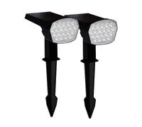 Arum Lot de 2 Spots piquets solaires SALAMANCA.2 teintes CTT. lampe solaire avec 3 puissances d'éclairage. pour jardin extérieur (Spot piquet SALAMANCA. 2)