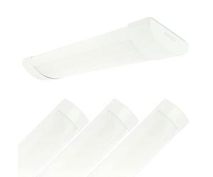 Arum Lot de 4 Réglette LED Extra-plate LINE 28cm - 8W Blanc Froid 6000K IP40 Intérieur. Tube LED T8 Intégré