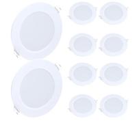 Arum Spot LED Encastrable 6W, Blanc Naturel 4000K, 600 Lumens, Extra-Plat 120mm, Lot de 10