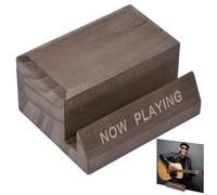 AruMinna Support de disque vinyle en bois massif - Support portable pour CD - Étagère de rangement minimaliste compatible avec tous les vinyles, disques vinyles et CD pour décoration de maison et de