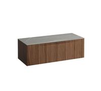 Arun 1200 1t sans découpe plan piasentina grigio noce canaletto/verre blanc - LAUFEN H4161201516301