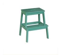 ARUNASO marchepied Tabouret d'escalier d'intérieur en Bois Massif, Banc à Langer, échelle d'escalade Haute et Basse à Double Couche for Usage Domestique Pliable(Groen)