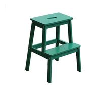 ARUNASO marchepied Tabouret d'escalier en Bois Massif, Double Couche, Haut et Bas, Banc à Langer, échelle d'escalade intérieure for Usage Domestique Pliable(Groen)