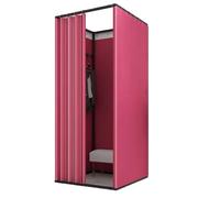 ARUNASO Portable Cabine d'essayage Mobile et Portable Compatible with centres commerciaux et magasins de détail Cabine essayage(Rot,100cm)