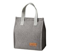 ARUNASO sac a dejeuner Lunch Bags Reusable Insulated Leakproof Lunch Box Tote Bag Thermal Cooler Bag for Work School Picnic isothermes(Grey)