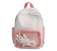 Arunaso sac à dos Sac à dos à motif étoilé avec couche transparente for panneau d'affichage de jouets, sacs à dos légers for garçons et filles, sac à dos de voyage etanche(Roze)