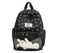 Arunaso sac à dos Sac à dos à motif étoilé avec couche transparente for panneau d'affichage de jouets, sacs à dos légers for garçons et filles, sac à dos de voyage etanche(Svart)