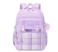 Arunaso sac à dos Sac À Dos D'école For Adolescents For Ordinateur Portable, De Grande Capacité For Les Déplacements etanche(Lila,1pcs)