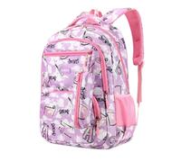 Arunaso sac à dos Sac à dos for ordinateur portable, cartable for enfants, école primaire, collège, lycée, for adolescents, filles, garçons, étudiants etanche(Lila)