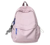 Arunaso sac à dos Sacs à dos for étudiants, couleur unie, for hommes et femmes, grand, léger et élégant, for le lycée, sac à dos simple etanche(Lila)