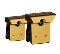 ARUPMN Plaquettes de Frein à Disque de vélo de Route, Semi-métalliques, Refroidissement Durable, Anti-poussière, adaptées au Cyclisme Shimano XXTRM9100(Golden 2 PCS)