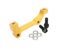 ARUPMN PM is - Adaptateur de Frein pour VTT, étrier, Rotor de Frein à Disque de vélo, 180mm, 203mm, Accessoire de Frein à Disque à Montage sur Poteau(Gold F203-R180mm)