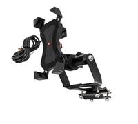 ARUPMN Support de Navigation GPS Support de téléphone Portable pour Moto, Plaque de Navigation GPS, Compatible avec Honda Africa Twin CRF1000L 2018-2019 Moto Support de Guidon(USB Charging B)