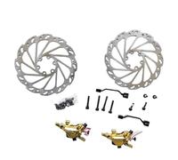 ARUPMN Vélo de Frein à Tambour Étrier de Frein à Disque hydraulique R1, Double Action, Route CX Gravier Cyclocross BMX vélo Pliant R1 Post is Mount 160mm Frein Tambour pour Vélo Frein(R1 Gold)