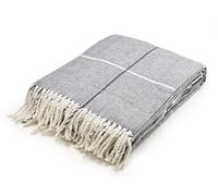 Arus Couverture en Acrylique Highlands Collection Queen Size, Motif Tartan Gris, 152,4 x 203,2 cm