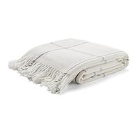 Arus Highlands Collection Plaid Motif Tartan Queen Size Blanc cassé 152,4 x 203,2 cm