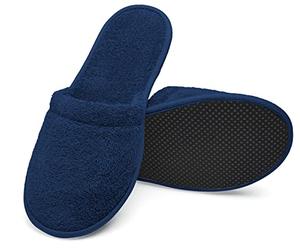 Arus Pantoufles Mules 2 Paire Chaussons de Bain Ultra-Légers, 43-46, Bleu marine